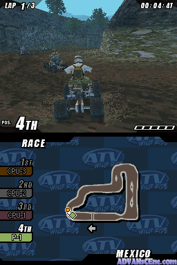 ATV Wild Ride screenshot 3 for Nintendo DS
